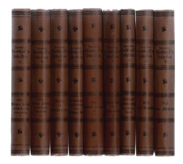 Volksausgabe seiner Werke im Urtext. Bände 1-2 und 4-10 (9 von 10 Bänden)