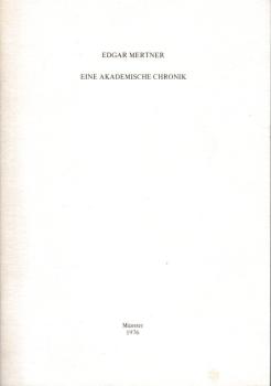 Eine akademische Chronik.