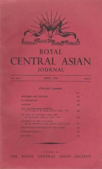 Journal of the Royal Central Asian Society; Vol. XLVI., Part II, April 1959.