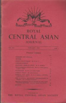 Journal of the Royal Central Asian Society; Vol. XLII., Part I, January 1955.