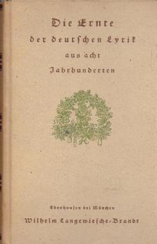 Die Ernte der deutschen Lyrik.