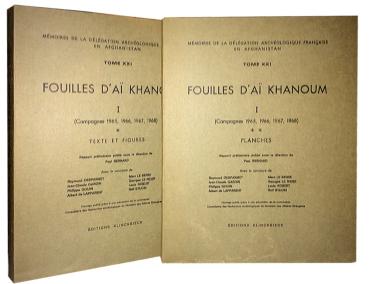 Fouilles d'Aï Khanoum 1 (Campagnes 1965, 1966, 1967, 1968). Vol. 1: Texte et Figures; Vol. 2: Planches (= Mémoires de la Délégation Archéologique Francaise en Afghanistan; Tome XXI)