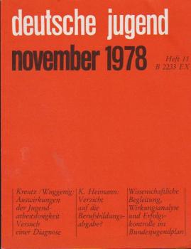 Deutsche Jugend. Zeitschrift für Jugendfragen und Dezember 26 Jg., Heft 11, November 1978.