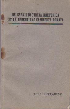 De servii doctrina rhetorica et de terentiano commento donatiDe servii doctrina rhetorica et de terentiano commento donati.