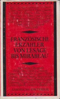Französische Erzähler; Teil: Bd. 3., Von Lesage bis Mirabeau.