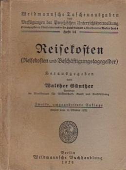 Reisekosten (Reisekosten und Beschäftigungstagegelder)