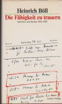 Die Fähigkeit zu trauern : Schriften u. Reden 1983 - 1985.