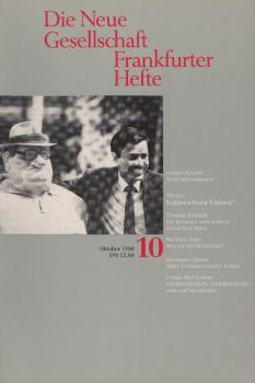 Die Neue Gesellschaft / Frankfurter Hefte; Heft 10/ 1990 : Thema Kulturschock Einheit?