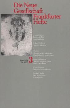 Die Neue Gesellschaft / Frankfurter Hefte; Heft 3/ 1991 : Thema Roissy und Kleinseite/ Europäische Metropolen