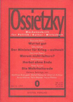 Ossietzky. Zweiwochenschrift für Politik/ Kultur/ Wirtschaft; 12/97.