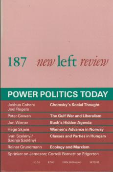 New left review; Number 187, May/ June 1991.