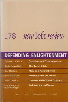 New left review; Number 178, November/ December 1989. Defending enlightement.