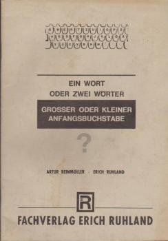 Ein Wort oder zwei Wörter. Grosser oder kleiner Anfangsbuchstabe?