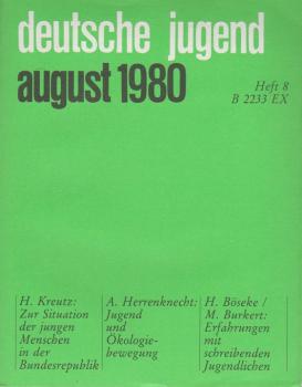 Deutsche Jugend. Zeitschrift für Jugendfragen und Jugendarbeit; 28 Jg., Heft 8, August 1980.