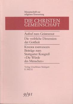 Die Christengemeinschaft. Monatsschrift zur religiösen Erneuerung, 63 Jg., Heft 9/1991.