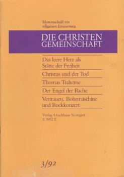 Die Christengemeinschaft. Monatsschrift zur religiösen Erneuerung, 64 Jg., Heft 3/1992.