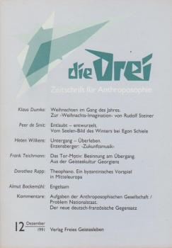 Die Drei. Zeitschrift für Anthroposophie; 61. Jahrg., Heft 12, Dezember 1991.