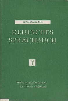Schmitt, Johann August: Deutsches Sprachbuch; Teil: H. 1., 5. Schuljahr