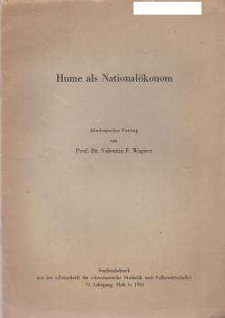 Hume als Nationalökonom: Akademischer Vortrag.