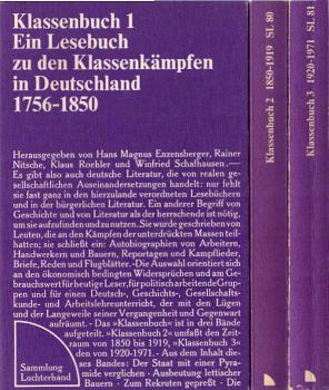 Klassenbuch. Ein Lesebuch zu den Klassenkämpfen in Deutschland. 3 Bände.