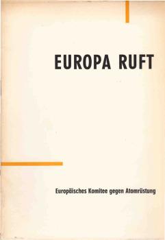 Der europäische Kongress gegen Atomrüstung. London, 17. und 18. Januar 1959