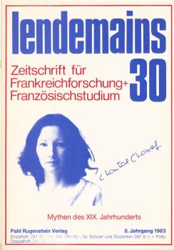 Lendemains 30. Zeitschrift für Frankreichforschung + Französischstudium. Thema: Mythen des XIX. Jahrhunderts.