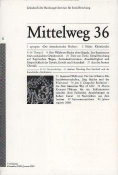 Mittelweg 36 : Zeitschrift des Hamburger Instituts für Sozialforschung; 6/2000