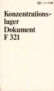 Konzentrationslager-Dokument F 321 für den Internationalen Militärgerichtshof Nürnberg.