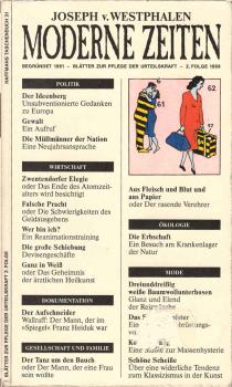 Westphalen, Joseph von: Moderne Zeiten; Teil: Folge 2.