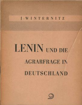Lenin und die Agrarfrage in Deutschland.