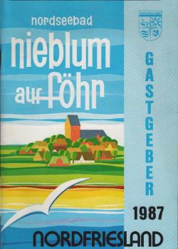 Gastgeber 1987 Nordfriesland : Nordseebad Nieblum auf Föhr (Werbebroschüre)