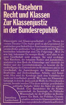 Recht und Klassen : zur Klassenjustiz in d. Bundesrepublik.