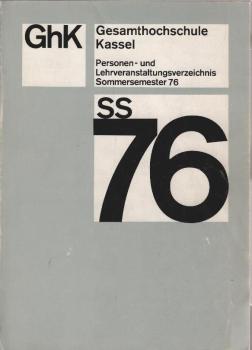 Personen- und Lehrveranstaltungsverzeichnis Sommersemester 76