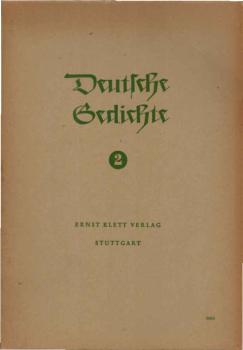 Deutsche Gedichte ; Teil: 2. Für die Mittelstufe.