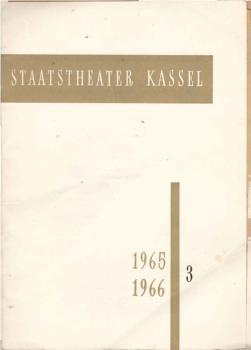 Spielzeit 1965 / 66 ; Teil 3., Andorra. Ein Stück in zwölf Bildern von Max Frisch.