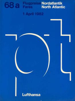 Lufthansa Passagetarif (PT) 68a : Flugpreise ; Ausgabe Nordatlantik / North Atlantic, 1. April 1982