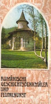 Rumänischen Geschichtsdenkmäler und Feudalkunst [Faltblatt]