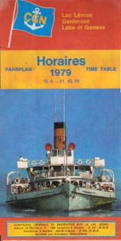 Horaires Fahrplan / Time Table 1979, 13.4. - 21.10.79