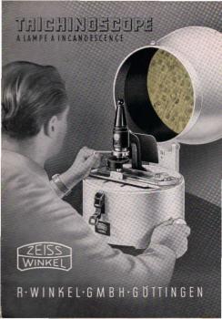 Zeiss Winkel. Trichinoscope : A lampe a incandescence. [Werbeblatt]