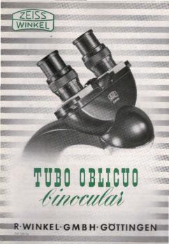 Zeiss Winkel. Tubo Olicuo binocular. [Werbeblatt]