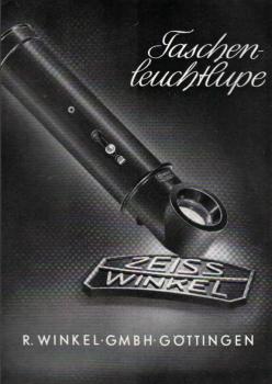 Zeiss Winkel. Taschenleuchtlupe. [Werbeblatt]