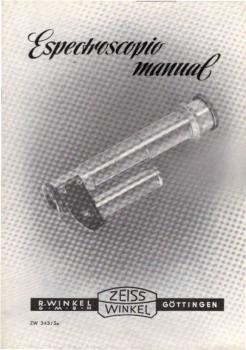 Zeiss Winkel. Espectroscopio manual. [Werbeblatt]