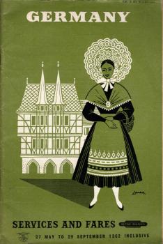 Germany : Services and Fares. 27. May to 29 September 1962