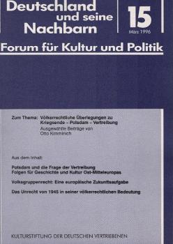 Zum Thema: Völkerrechtliche Überlegungen zu Kriegsende - Potsdam - Vertreibung.