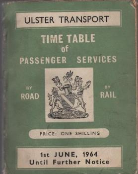 Time table of passenger services by road [and] rail; 1st June, 1964