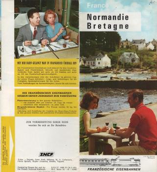 France, Normandie Bretagne - Französische Eisenbahnan (Faltprospekt)
