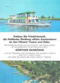 Erleben Sie Friedrichstadt, die Holländer Siedlung "Klein Amsterdam" an den Flüssen Treene und Eider (Faltprospekt)