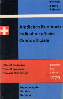Amtliches SBB Schweiz Sommer 1979