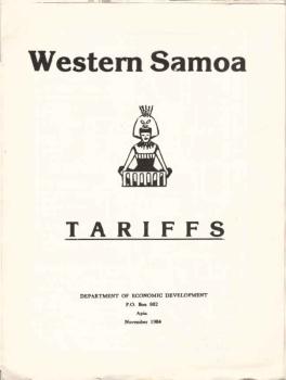 Western Samoa : Tariffes