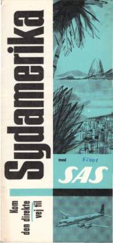 SAS. Sydamerika : Kom den direkte vej til SA (Faltprospekt)